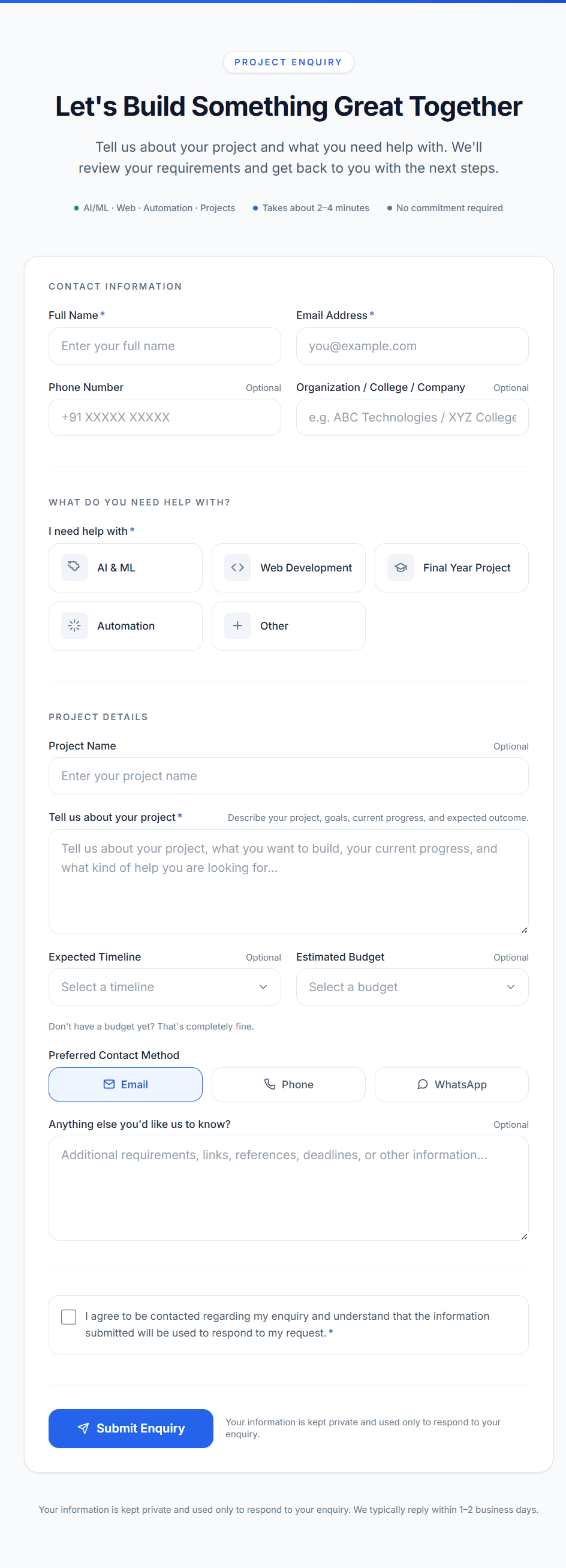 Lead score result view