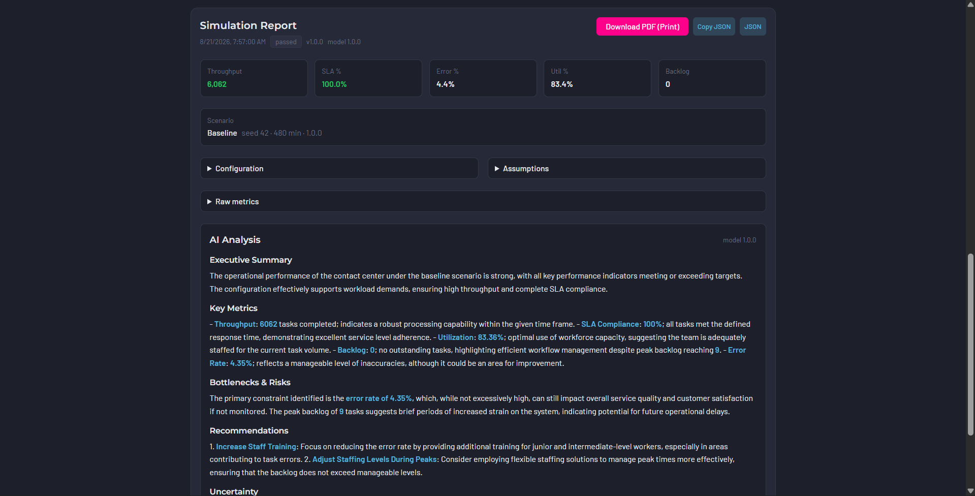 Report detail