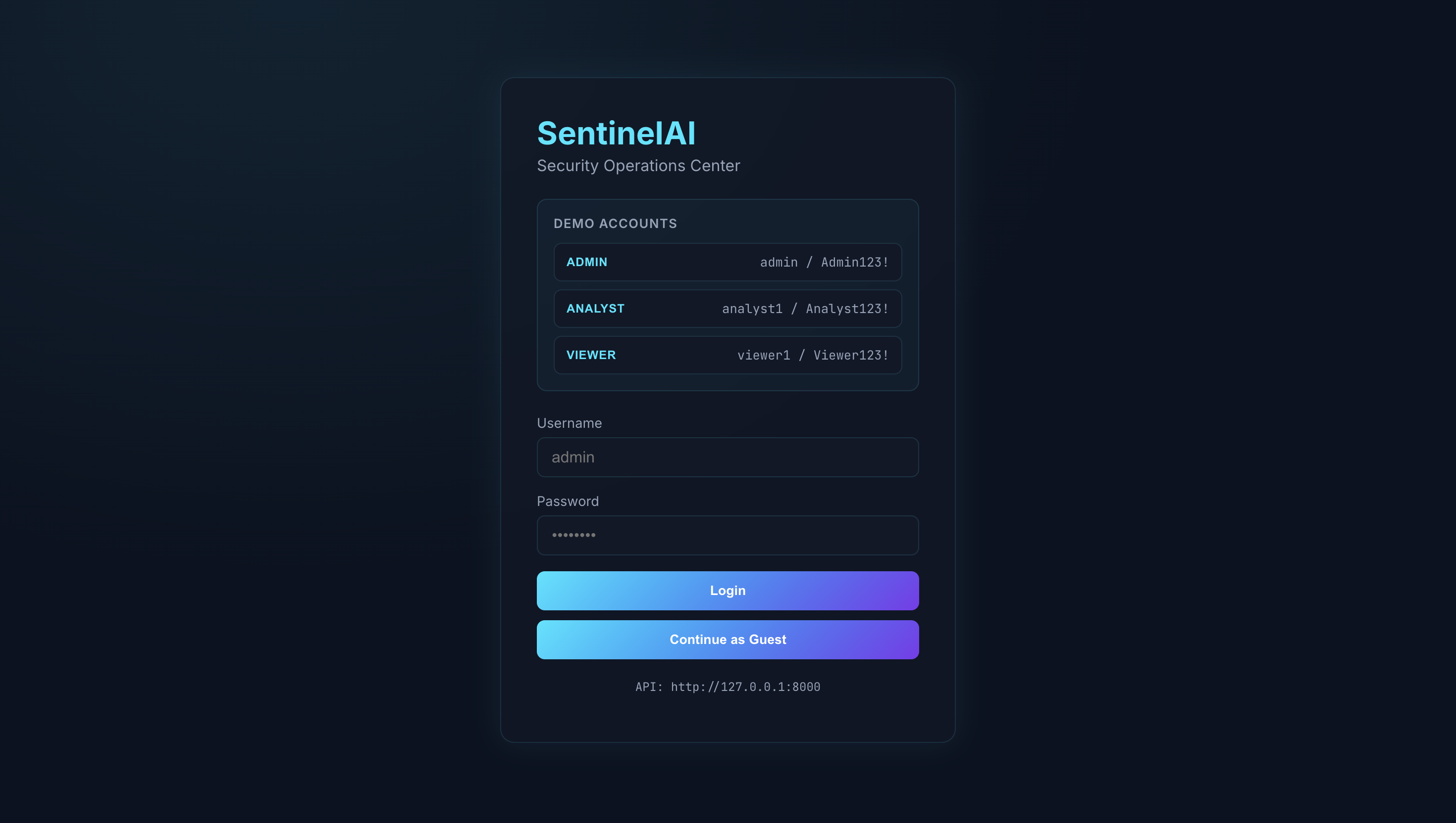 SentinelAI presentation slide 1 — title